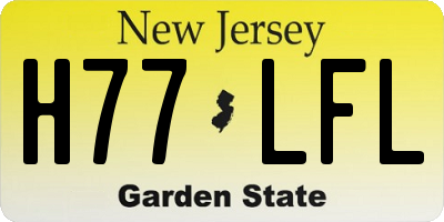 NJ license plate H77LFL