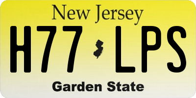 NJ license plate H77LPS