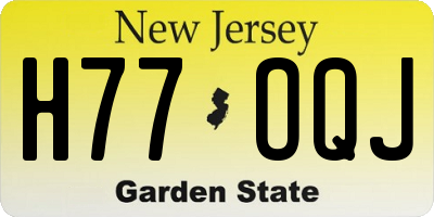 NJ license plate H77OQJ