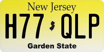 NJ license plate H77QLP