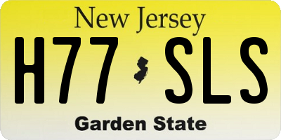 NJ license plate H77SLS