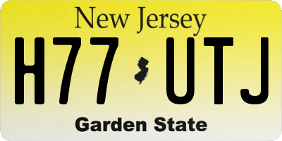 NJ license plate H77UTJ