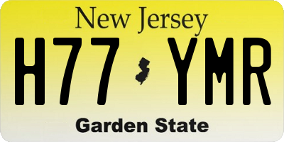 NJ license plate H77YMR