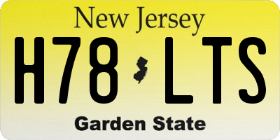 NJ license plate H78LTS