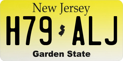 NJ license plate H79ALJ