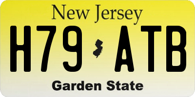 NJ license plate H79ATB