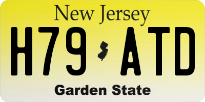 NJ license plate H79ATD