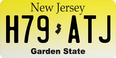 NJ license plate H79ATJ