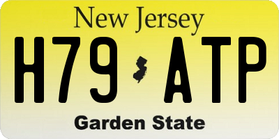NJ license plate H79ATP