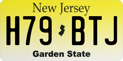NJ license plate H79BTJ