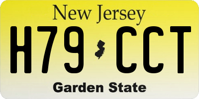 NJ license plate H79CCT