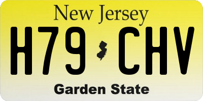 NJ license plate H79CHV