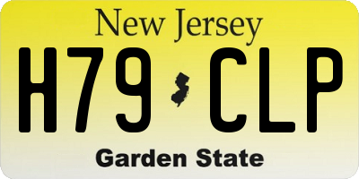NJ license plate H79CLP