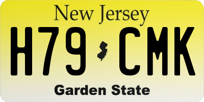 NJ license plate H79CMK