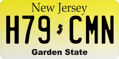 NJ license plate H79CMN