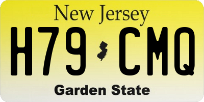 NJ license plate H79CMQ