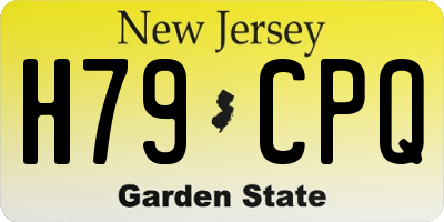 NJ license plate H79CPQ