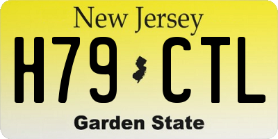 NJ license plate H79CTL