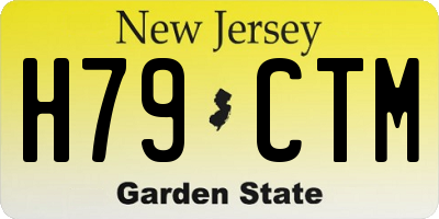 NJ license plate H79CTM