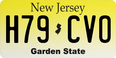 NJ license plate H79CVO