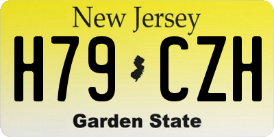 NJ license plate H79CZH