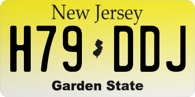 NJ license plate H79DDJ