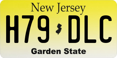 NJ license plate H79DLC