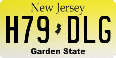 NJ license plate H79DLG