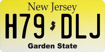 NJ license plate H79DLJ