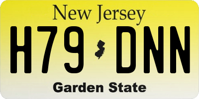 NJ license plate H79DNN