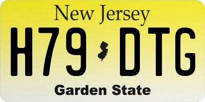 NJ license plate H79DTG