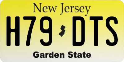 NJ license plate H79DTS