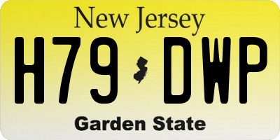 NJ license plate H79DWP
