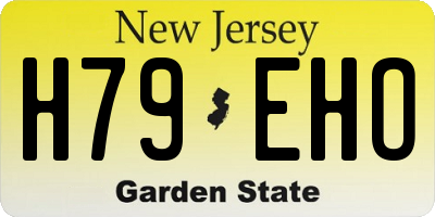 NJ license plate H79EHO