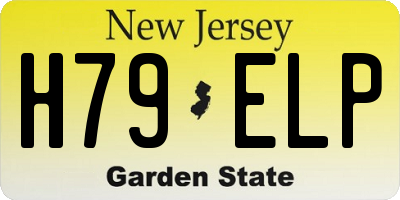 NJ license plate H79ELP