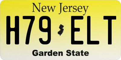 NJ license plate H79ELT