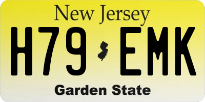 NJ license plate H79EMK