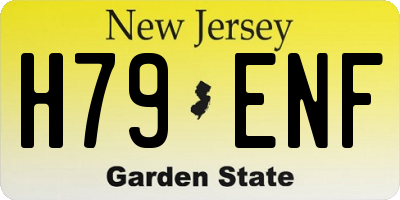NJ license plate H79ENF