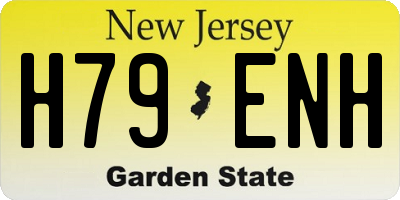 NJ license plate H79ENH