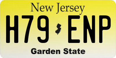 NJ license plate H79ENP