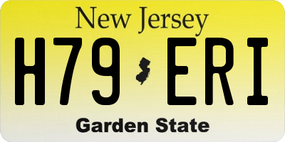NJ license plate H79ERI