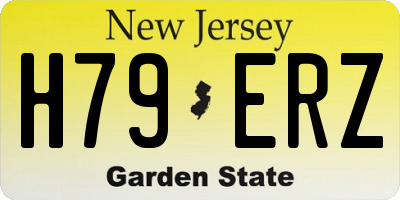 NJ license plate H79ERZ