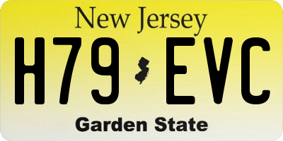 NJ license plate H79EVC