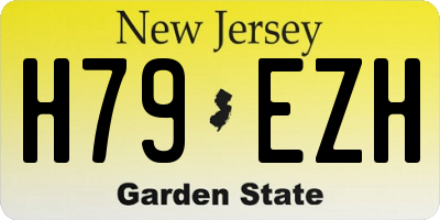NJ license plate H79EZH