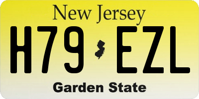 NJ license plate H79EZL