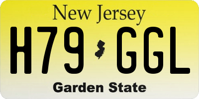 NJ license plate H79GGL