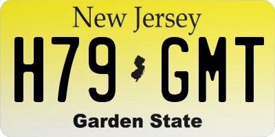 NJ license plate H79GMT