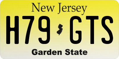NJ license plate H79GTS