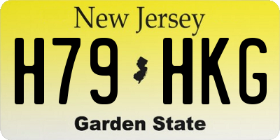 NJ license plate H79HKG