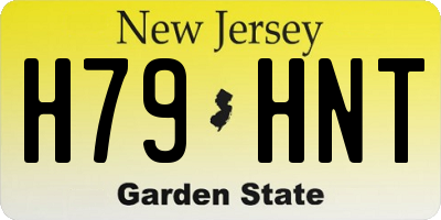 NJ license plate H79HNT